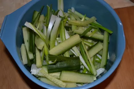 Свинина в дижонском соусе с огурцом и луком-пореем.: шаг 2
