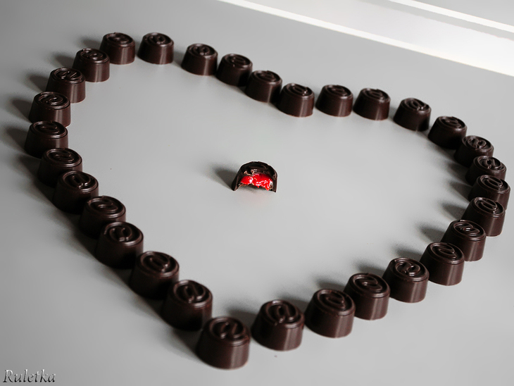 Дуэт. шоколадные конфеты "чувственность".: шаг 18