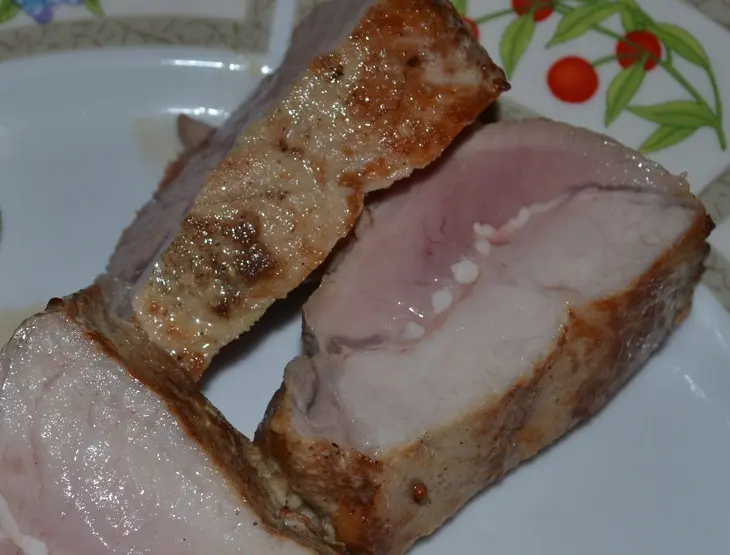 Свинина в дижонском соусе с огурцом и луком-пореем.: шаг 9