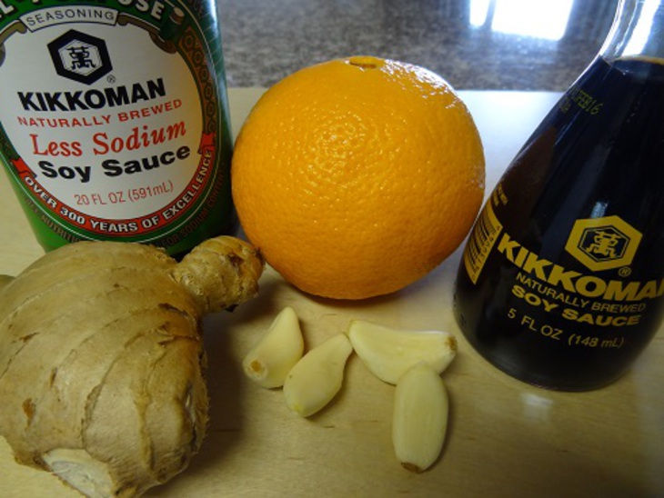 Креветки в соево - апельсиновом маринаде: шаг 2