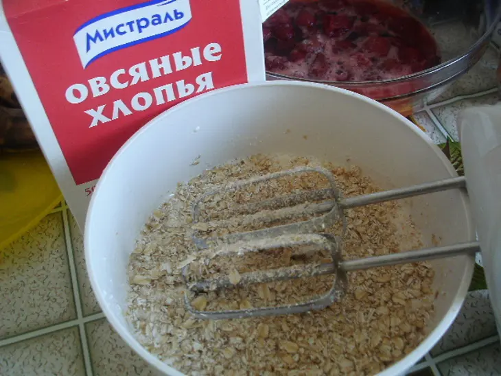 Блинчики с овсяными хлопьями.: шаг 2