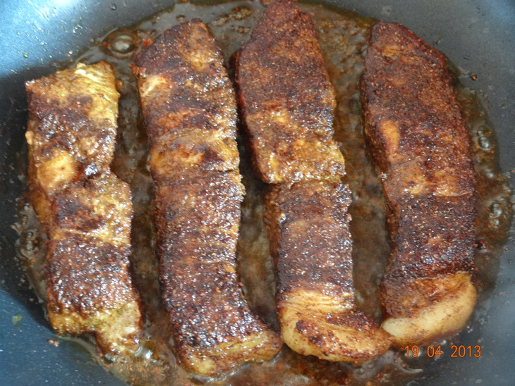 Зажаристая обваленная свининка с медово-соевым соусом: шаг 4