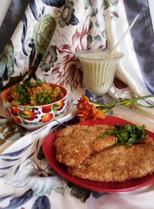 Карри из овощей с чечевицей и куриными отбивными.: шаг 11