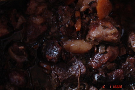 Мясо тушеное с 3мя видами смородины: шаг 4