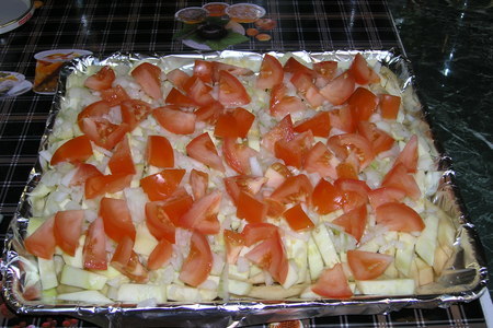 Баклажанно-овощное рагу, запеченое в духовке: шаг 2