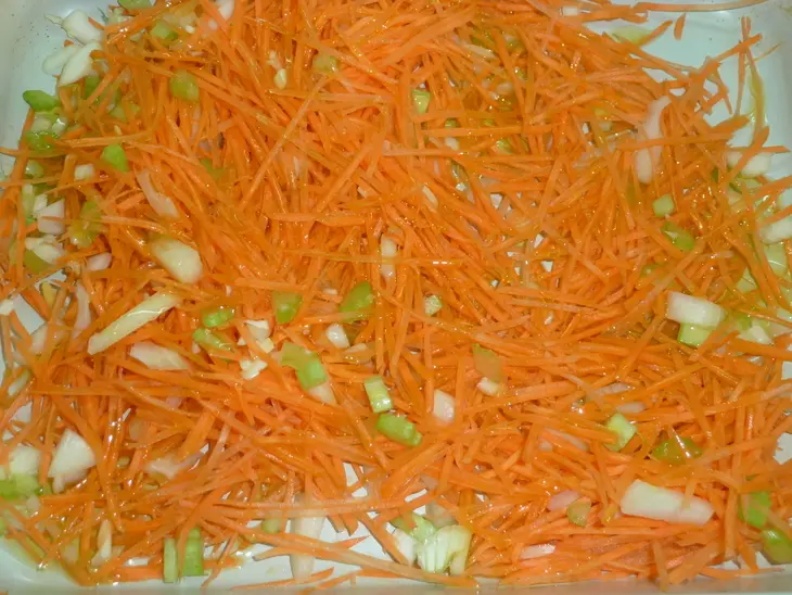 Чечевица с овощами "утомленные солнцем (духовкой)....": шаг 3