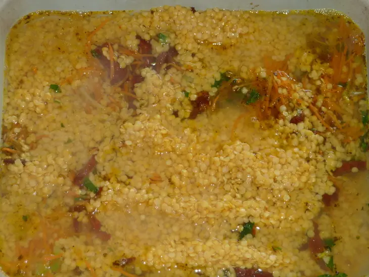 Чечевица с овощами "утомленные солнцем (духовкой)....": шаг 6