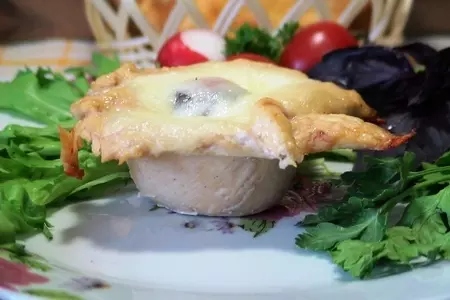 Куриные мешочки с помидорами и моцареллой.: шаг 5