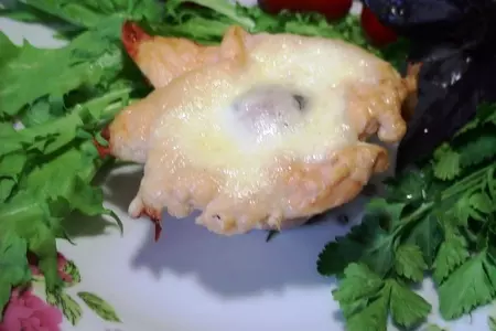 Куриные мешочки с помидорами и моцареллой.: шаг 8