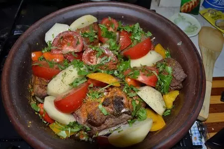 Тажин с бараниной и овощами.: шаг 3