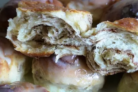 Булочки с корицей, творогом  и маскарпоне: шаг 14