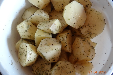 Кура домашняя духовая с картофелем: шаг 4