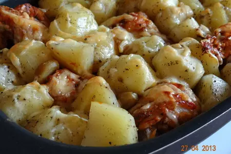 Кура домашняя духовая с картофелем: шаг 7