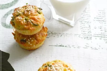 Маффины с сыром и шпинатом: шаг 8