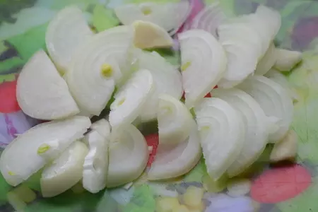 Кальмары,тушенные с перцем и кунжутом: шаг 3