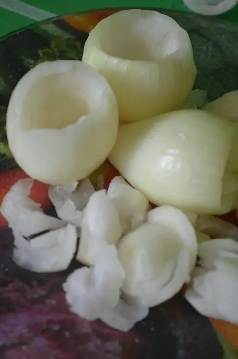 Луковые чашечки с пшеничной крупой: шаг 3