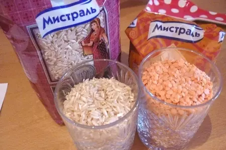 Рулет из чечевицы с рисом ( обманка для взрослых): шаг 1