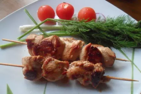 Куриные шашлычки на шпажках: шаг 6