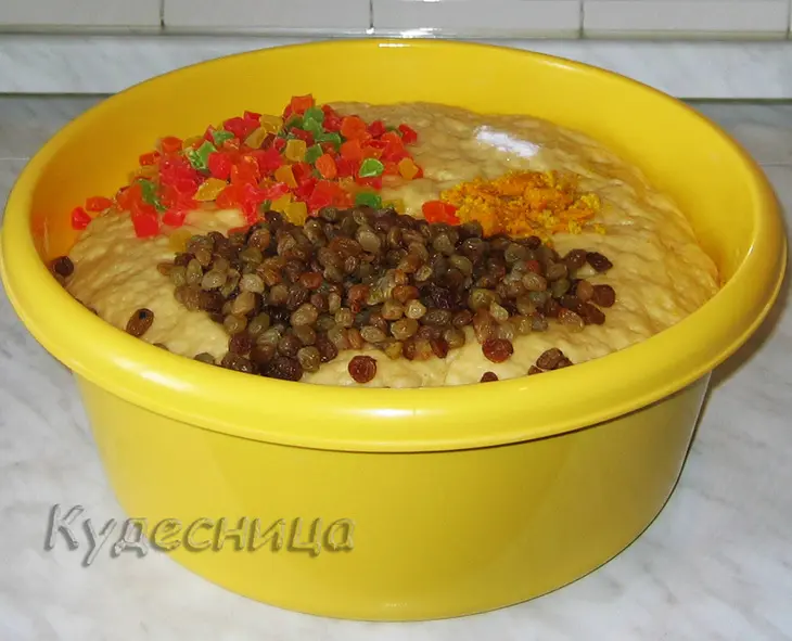 Кулич на заварном тесте: шаг 5
