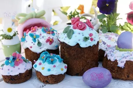 Пасхальный кулич с марципаном: шаг 1