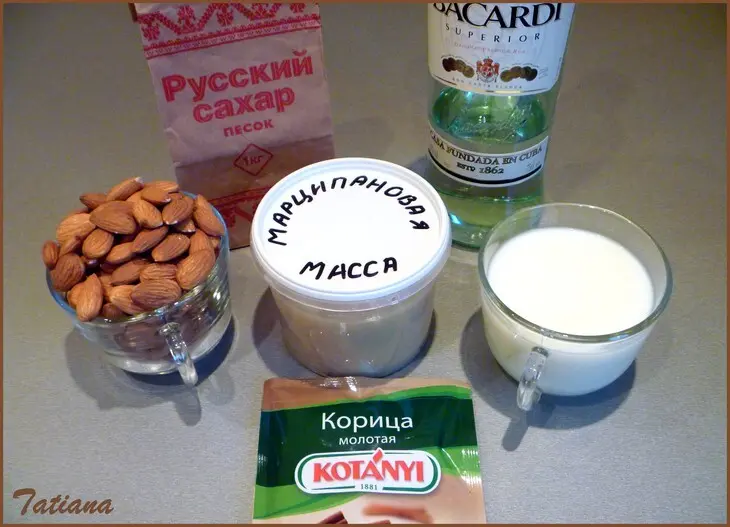 Плетёный венок,миндально-марципановый: шаг 6