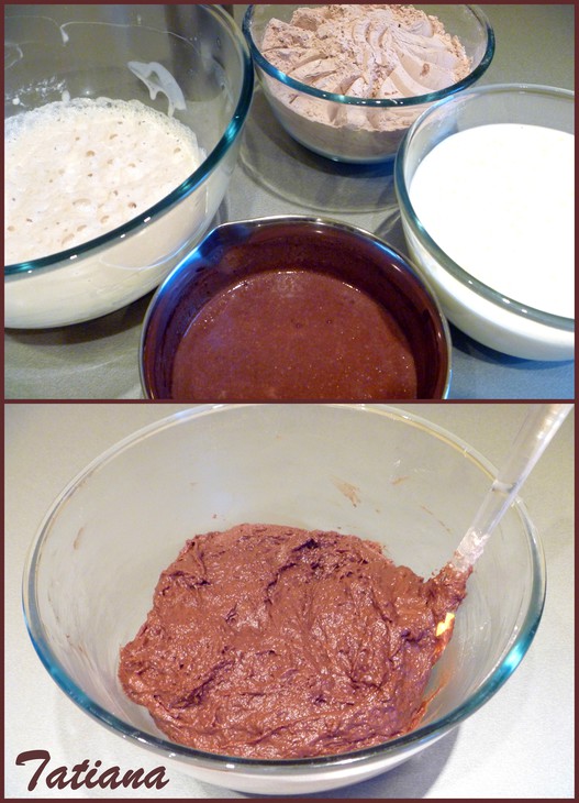 Кекс шоколадный с кешью и черносливом: шаг 4