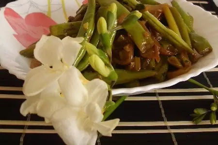 Салат из стручковой фасоли «зеленый дракон».: шаг 4