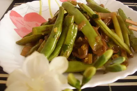 Салат из стручковой фасоли «зеленый дракон».: шаг 5