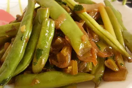 Салат из стручковой фасоли «зеленый дракон».: шаг 7