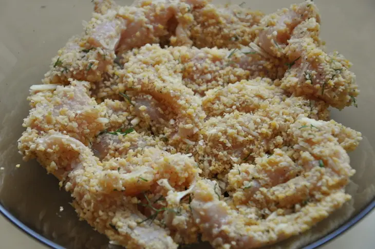 Теплая закуска с курицей и баклажанами + салат: шаг 2