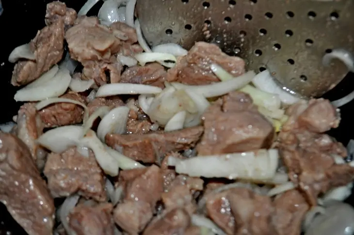 Ароматная каша с машем,рисом и мясом или обедаем с "мистраль"!: шаг 5