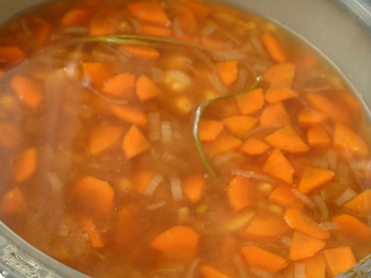 Пряный суп с нутом, овощами и тмином. (обретение легкости: тест-драйв): шаг 5