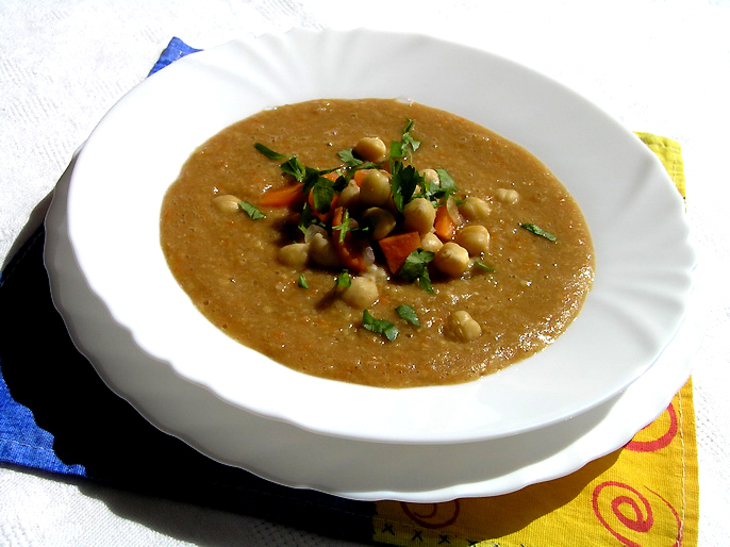 Пряный суп с нутом, овощами и тмином. (обретение легкости: тест-драйв): шаг 9