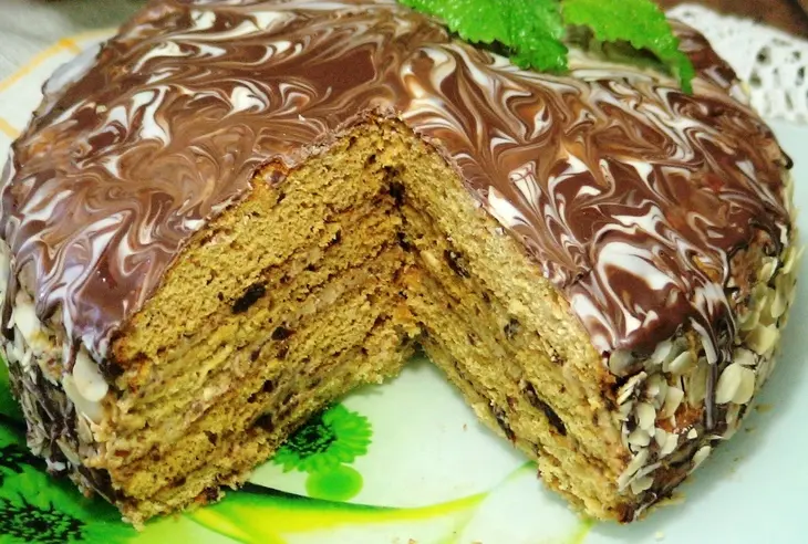 Медовый цельнозерновой торт: шаг 11
