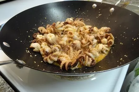 Хрустящие осьминожки с кунжутными семенами: шаг 4