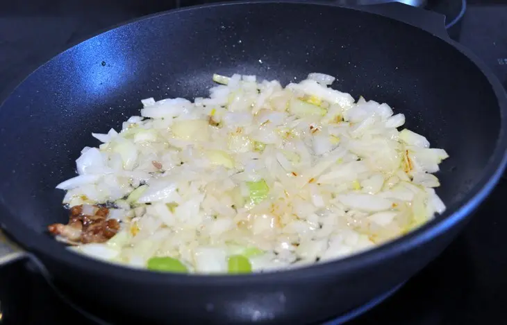 Паштет из желтой чечевицы с куриной печенью и грибами.: шаг 5