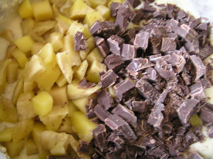 Кекс с овсяными отрубями, манго и темным шоколадом. (тест-драйв): шаг 8