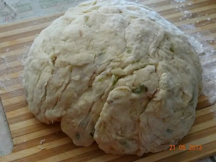 Пышки капустные с кунжутом: шаг 4