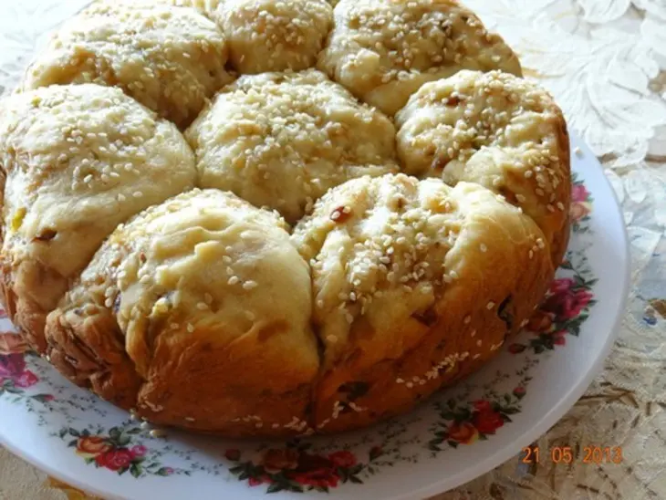 Пышки капустные с кунжутом: шаг 7