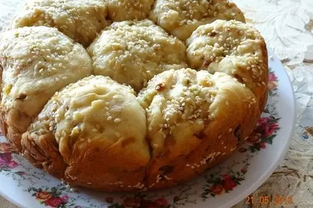 Пышки капустные с кунжутом: шаг 7