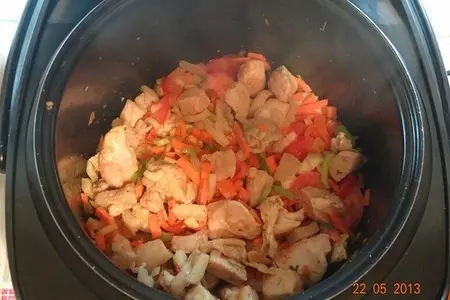Горох с мясным ассорти в мультиварке: шаг 1