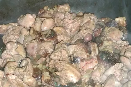 Куриная печень с грибами (палочка-выручалочка при цейтноте): шаг 5
