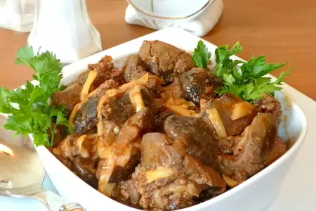Куриная печень с грибами (палочка-выручалочка при цейтноте): шаг 9