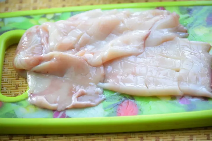 Салат из морепродуктов  "морской бриз": шаг 2