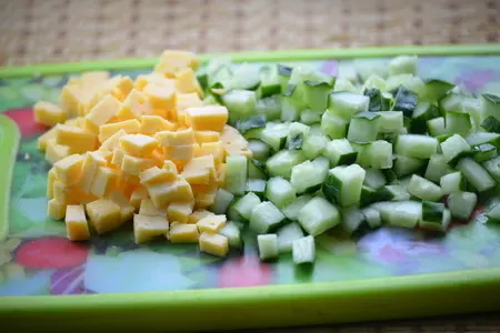 Салат из морепродуктов  "морской бриз": шаг 7