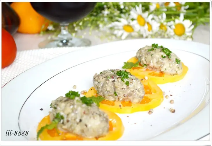 Баклажаны с кунжутной пастой и соевым соусом.: шаг 3