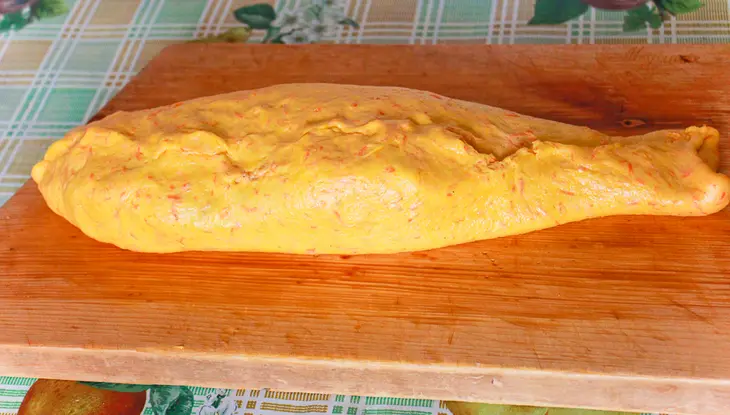 Рыба и курица в морковном тесте.: шаг 17