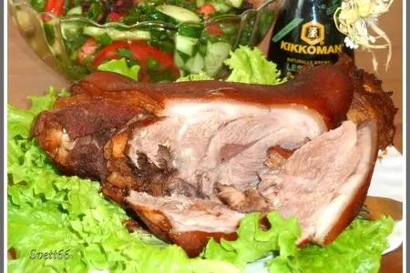 Рулька "kikkoman"ская (рецепт нездоровый, но умопомрачительно вкусный): шаг 7