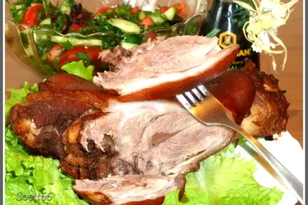 Рулька "kikkoman"ская (рецепт нездоровый, но умопомрачительно вкусный): шаг 8