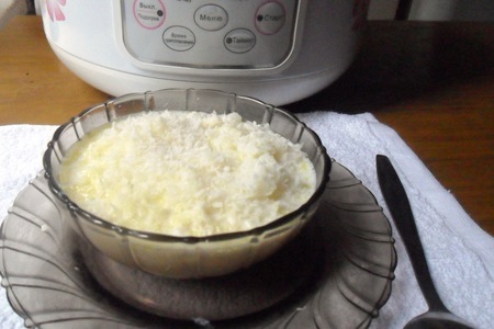 Рисовая каша на кокосовом молоке в мультиварке: шаг 5